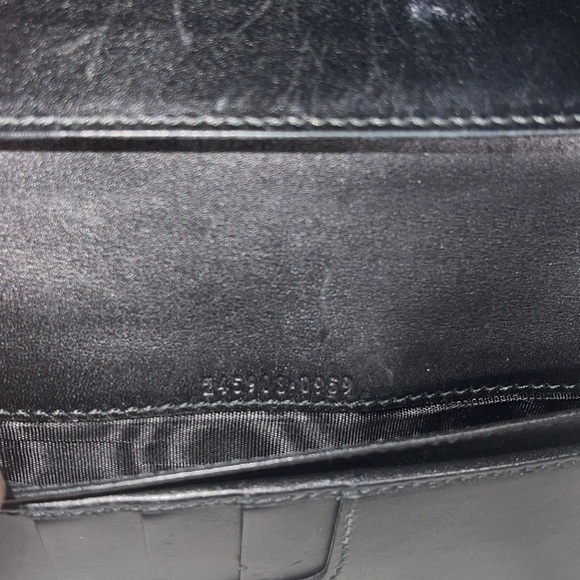 GUCCI VINTAGE CRYSTAL GUCCISSIMA GG INTERLOCKING PVC LEATHER LONG WALLET ITALY - Picture 13 of 17